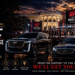 HSB Sedan Service - Washington DC chauffeur service for UFC White House events. Luxury airport transfers, VIP transportation & executive black car service.