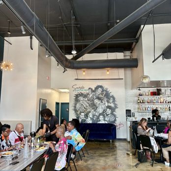 Soirée Coffee Bar - Jazz mural inside - Coffee & Tea Near Me - Dallas, Texas
