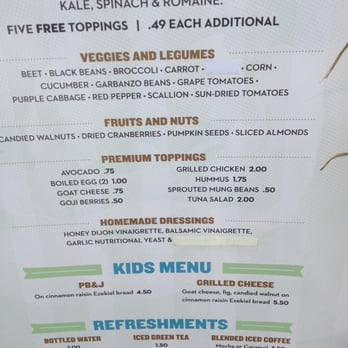 Crave - Food menu. - Juice Bars & Smoothies Near Me - St Augustine, Florida Crave - Food menu. - Juice Bars & Smoothies Near Me - St Augustine, Florida