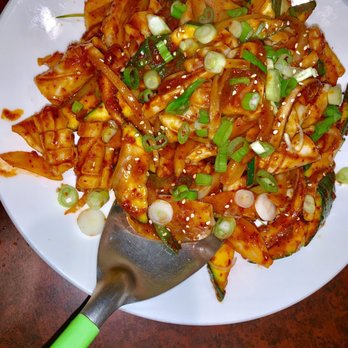 Seoul Garden - S1: Ojingo Bokeum stir fried squid with vegetables, big meaty squid - Korean Near Me - Dallas, Texas