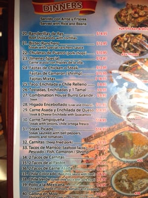 Menu photo 6 Casa Jimenez Barstow, CA Menu photo 6 Casa Jimenez Barstow, CA