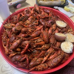 The Boiling Spot - 5 pound Crawfish Boil, Potatoes, Corn and Boudin!