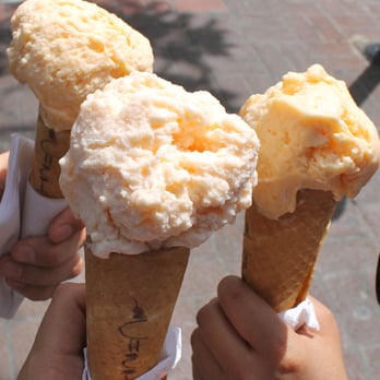 Chocolate SD - Peach(left)(right), Melon(middle) gelato! - Coffee & Tea Near Me - San Diego, California Chocolate SD - Peach(left)(right), Melon(middle) gelato! - Coffee & Tea Near Me - San Diego, California