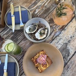 Camp Fire San Diego - Oysters and cornbread