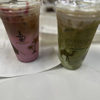 Delah Coffee - Rose delah latte and pistachio latte - Coffee & Tea Near Me - Dublin, California