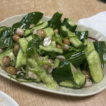 Bei Fang Style - boiled marinated peanuts mixed with cucumber - Chinese Near Me - San Francisco, California