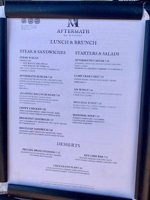 Menu photo 1 Aftermath Kitchen & Bar Phoenix, AZ