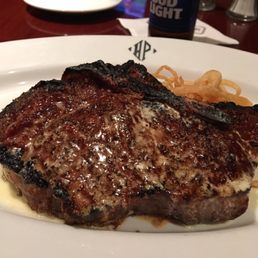 40 day dry aged bone in Strip