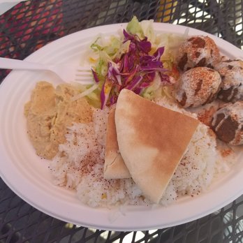 Extreme Hummus - falafel plate with original hummus. - Mediterranean Near Me - Citrus Heights, California