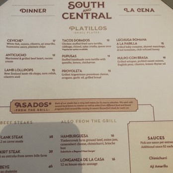 South And Central - Menu - Latin American Near Me - Charlottesville, Virginia South And Central - Menu - Latin American Near Me - Charlottesville, Virginia