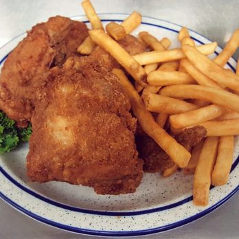 The Dell Steakhouse & Lounge - a plate of fried chicken and french fries - Steakhouses Near Me - Argyle, Minnesota