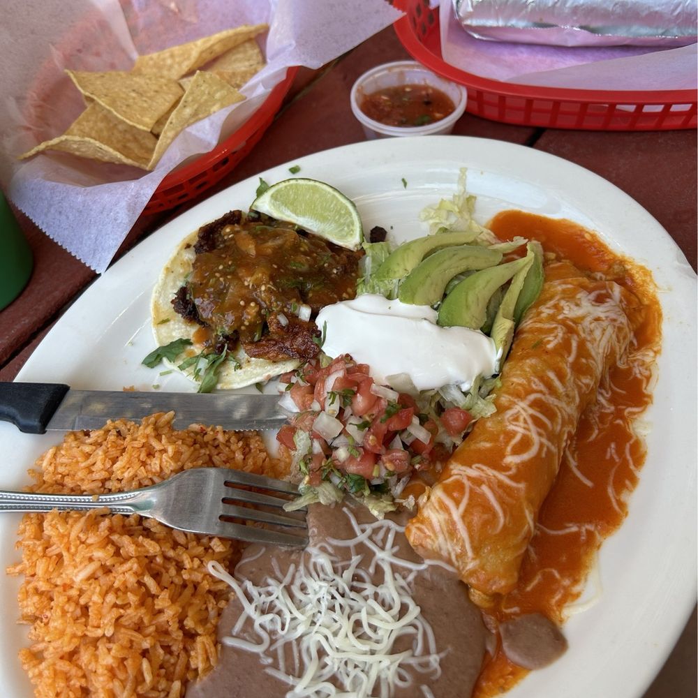 Taco Enchilada Plate Taco Enchilada Plate