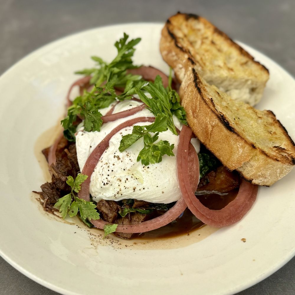 AOC - stout-braised beef brisket hash - Cocktail Bars Near Me - Los Angeles, California