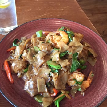 Thai Thai'M - Drunken Noodles with Shrimp - Thai Near Me - Loveland, Colorado