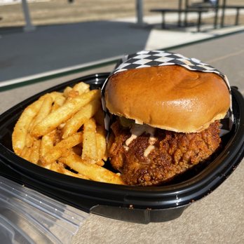 Fat Daddy's Hot Chicken & Waffles - The Fat Daddy, extra spicy - Waffles Near Me - Riverview, Michigan Fat Daddy's Hot Chicken & Waffles - The Fat Daddy, extra spicy - Waffles Near Me - Riverview, Michigan