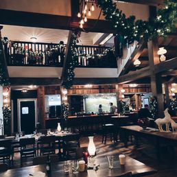 Inside during the holidays