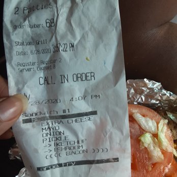 Five Guys - This is what I ordered no lettuce, no tomato. - Burgers Near Me - Media, Pennsylvania