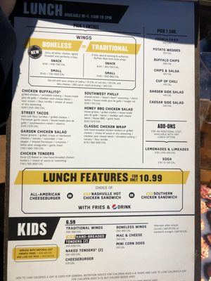 Menu photo 4 Buffalo Wild Wings Flint Township, MI