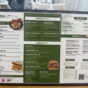 Bacon Bitch - Food menu - Breakfast & Brunch Near Me - Miami, Florida