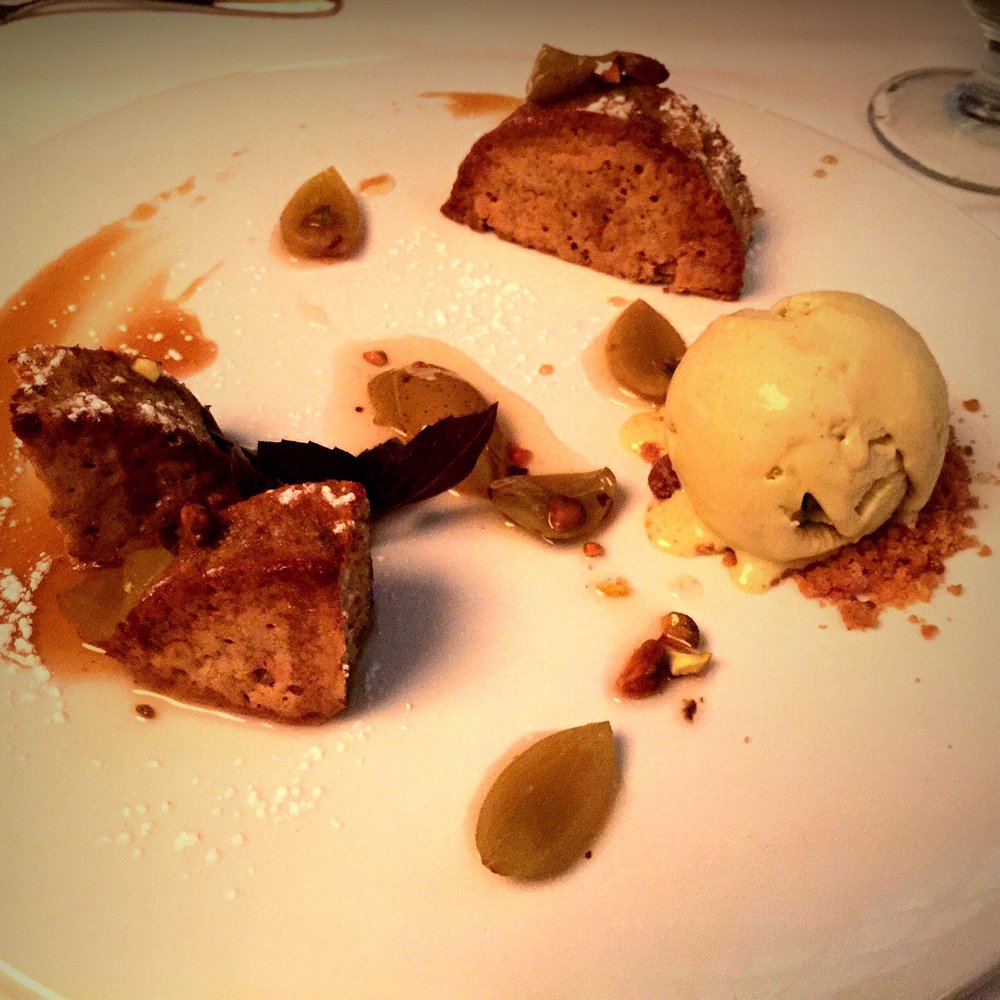 St John's Restaurant - Olive oil cake & cardamon ice cream - New American Near Me - Chattanooga, Tennessee St John's Restaurant - Olive oil cake & cardamon ice cream - New American Near Me - Chattanooga, Tennessee