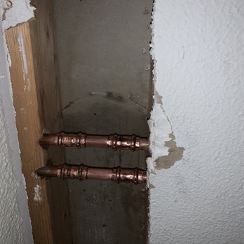 Goldstar Plumbing - Spliced copper pipes in our closet - Plumbing Near Me - Seattle, Washington