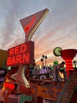 Photo of The Neon Museum - Las Vegas, NV, US. Sunset glow