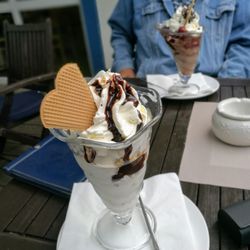 Dünencafé Sonnendeck - Der Walnussbecher heißt auf dem Sonnendeck "Nussknacker" und ist sehr gut
