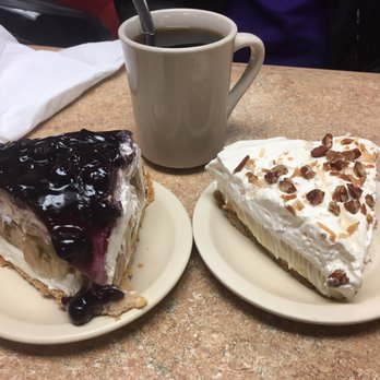 Koffee Kup - Pie.   Blueberry Banana and Doctors Office.   Unknown why they poor reviews.   Stop whenever I'm in town. - American Near Me - Hico, Texas