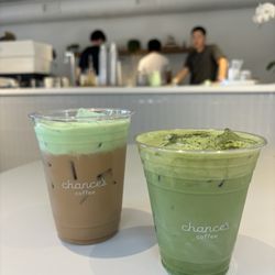 Chance’s Coffee - Double Pandan Coffee, Double Matcha