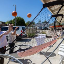 SR Party Rentals - We rented an Arcade Basketball Game - they have more to offer than your traditional chairs and tables - check out their inventory!