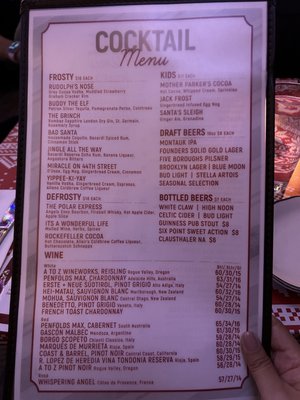 Menu photo 8 Frosty's Christmas Bar New York, NY Menu photo 8 Frosty's Christmas Bar New York, NY