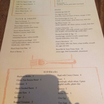Finch & Fork - Breakfast menu - New American Near Me - Santa Barbara, California
