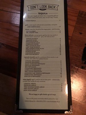 Menu photo 5 Dont Look Back Richmond, VA Menu photo 5 Dont Look Back Richmond, VA