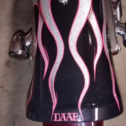 J Daar Customs - Silver flake flames.