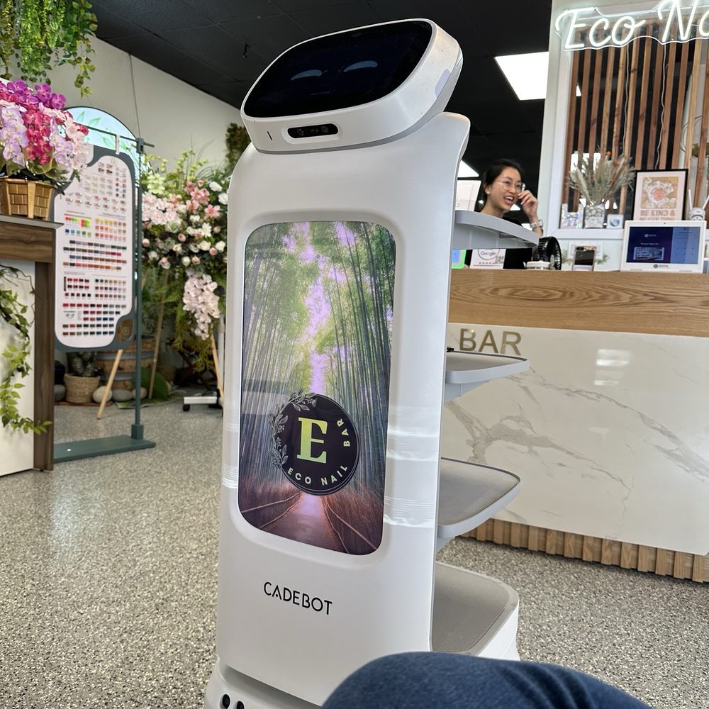 Eco Nail Bar - Robot server that brings you your drink - Nail Salons Near Me - Fullerton, California Eco Nail Bar - Robot server that brings you your drink - Nail Salons Near Me - Fullerton, California