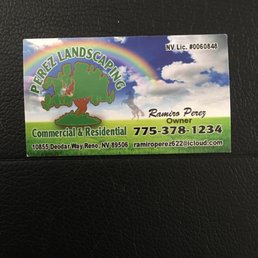 the back of a business card the back of a business card