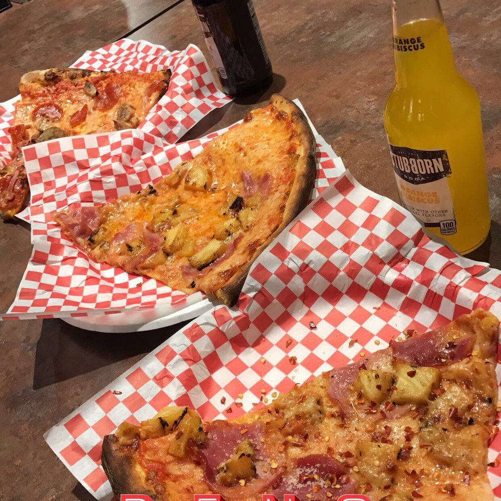 Hidden Pizza - I had a slice of Hawaiian pizza and orange hibiscus soda - Pizza Near Me - Reno, Nevada Hidden Pizza - I had a slice of Hawaiian pizza and orange hibiscus soda - Pizza Near Me - Reno, Nevada