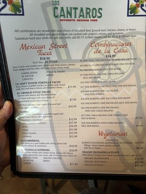 Menu photo 3 Los Cantaros Hampton, NH