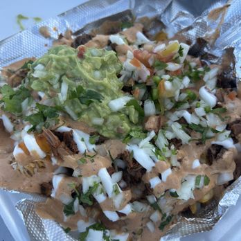 Tacos Los Abundis - abundis fries with birria - Tacos Near Me - Long Beach, California