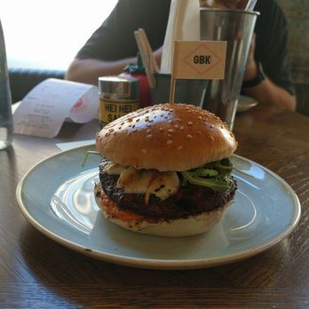 Gourmet Burger Kitchen - Persian Lamb Burger - Burgers Near Me - Glasgow, GLG