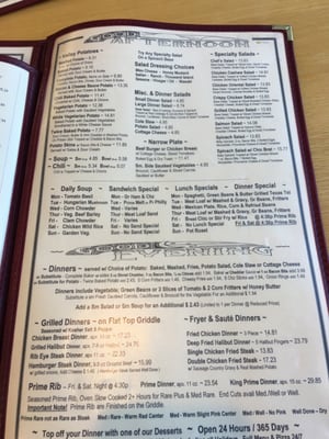 Menu photo 6 Valley Hotel Open Café Palmer, AK Menu photo 6 Valley Hotel Open Café Palmer, AK