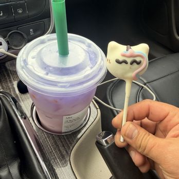 Starbucks - Tropical Butterfly Refresher! Unicorn  Cakepop - Coffee & Tea Near Me - San Antonio, Texas