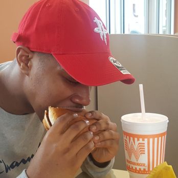 Whataburger - Needed 2 hands to grip that burger. - Burgers Near Me - Humble, Texas Whataburger - Needed 2 hands to grip that burger. - Burgers Near Me - Humble, Texas