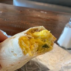 The Gathering Place - Half eaten breakfast burrito