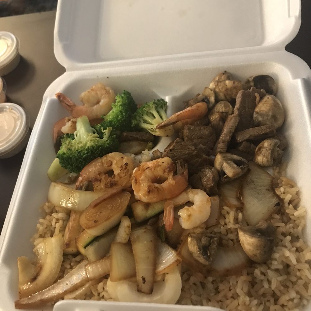 Hibachi Grill - Hibachi Steak and shrimp combo - Japanese Near Me - Pickering, Ontario