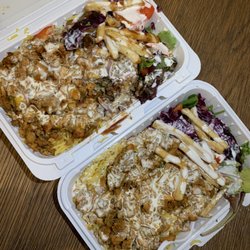 Mando Halal Food - Combo over Rice ($6) and Chicken over Rice ($5)