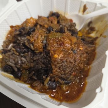 Havanazucar Cuban Restaurant - Rice and beans with red ox tail sauce on top. - Cuban Near Me - Hesperia, California Havanazucar Cuban Restaurant - Rice and beans with red ox tail sauce on top. - Cuban Near Me - Hesperia, California