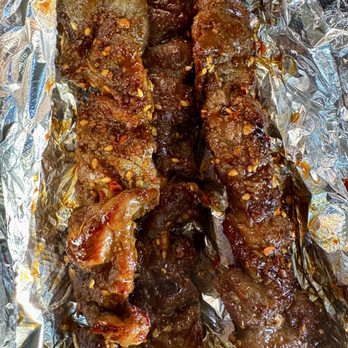 Friendship BBQ - Mongolian beef skewers - Barbeque Near Me - Duluth, Georgia