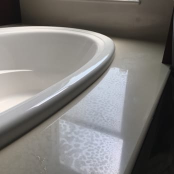 Halajian Marble Restoration - Before: Marble etched by cleaners - Flooring Near Me