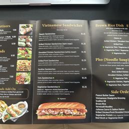 Food menu